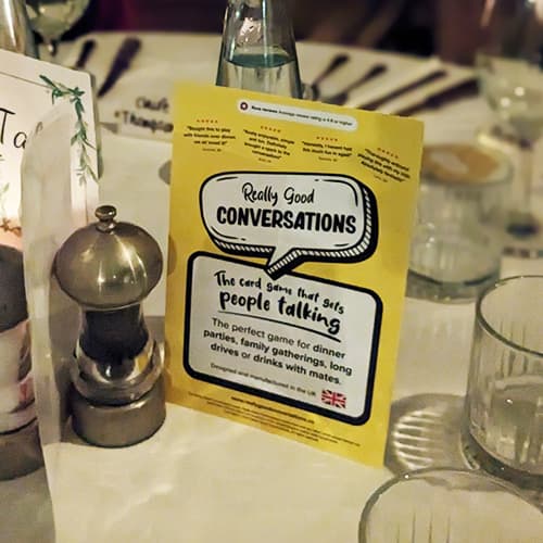 Really Good Conversations at a dinner table